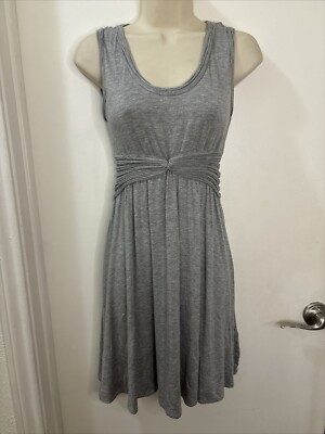 MAX STUDIO Dress Size XS Gray Jersey Short Fit & Flare Sleeveless NEW