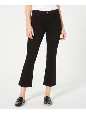 

7 FOR ALL MANKIND Женские черные брюки-клеш на молнии с карманами Размер: 28 Талия, Черный, AU8512121
