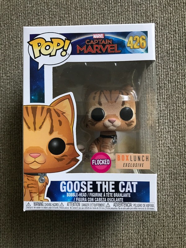 goose the cat flocked