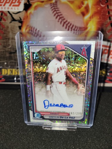 2024 TOPPS Bowman Chrome GREYLIN DE LA PAZ 1st Bowman Auto