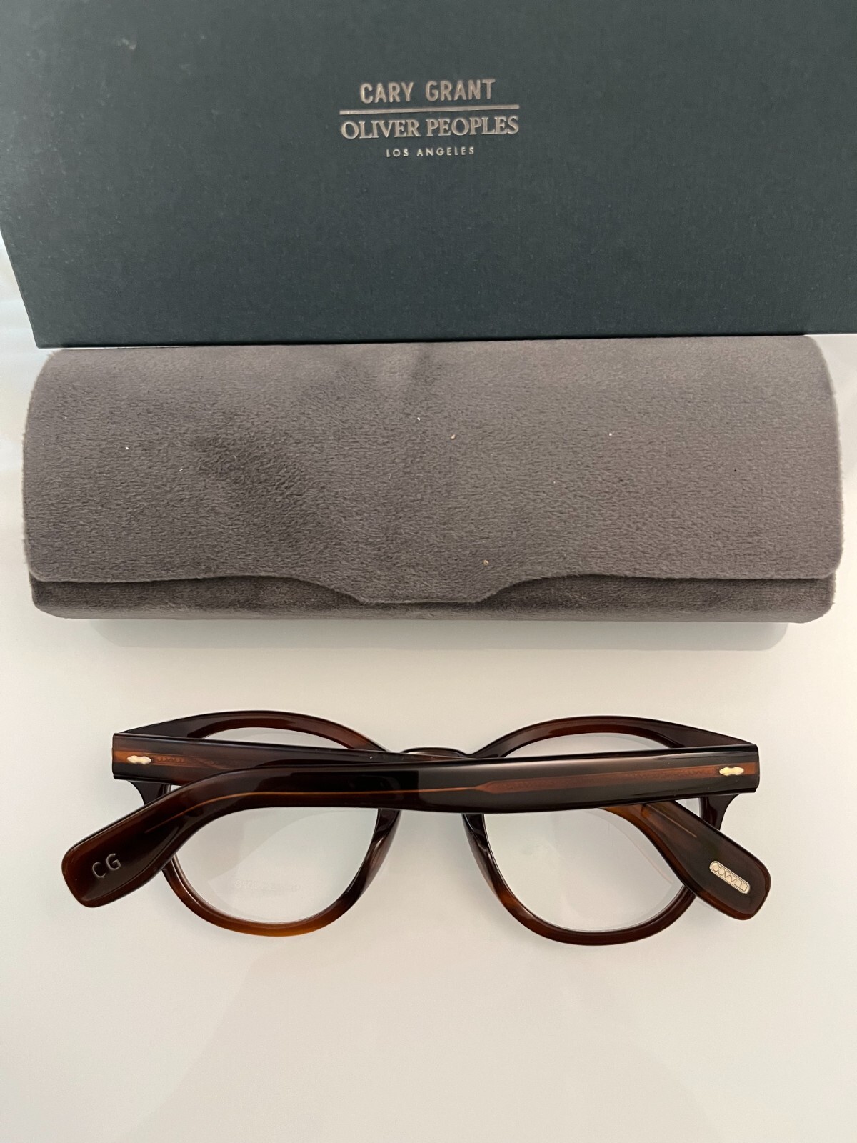 Pre-owned Oliver Peoples Cary Grant Optical Ov5413u In Grant Tortoise Msrp$468 Rare Find In Gray