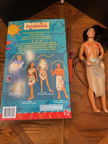 pocahontas (NEW) & Kocoum (Used) sun colors dolls