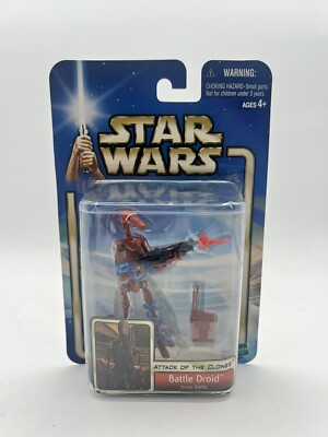 Star Wars Attack Of The Clones Battle Droid Arena Battle Action Figure 2002
