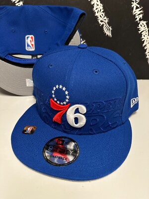 NWT New Era 9Fifty Philadelphia 76ers Royal Blue NBA Draft Day Snapback Hat Mens