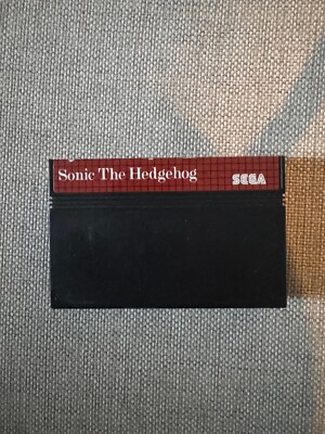Master System SONIC THE HEDGEHOG Game Cart Region Free PAL (Works in US)