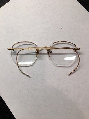 Antique Vintage Gold Filled Glasses For Cosplay Movie Props