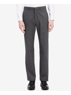 

CALVIN KLEIN Мужские серые зауженные брюки стрейч узкого кроя, Серый, 40ZB904