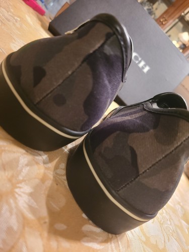 Pre-owned Coach Men's Low Top Sneaker Signature Canvas 11 D Camo Limited Edition In Multicolor