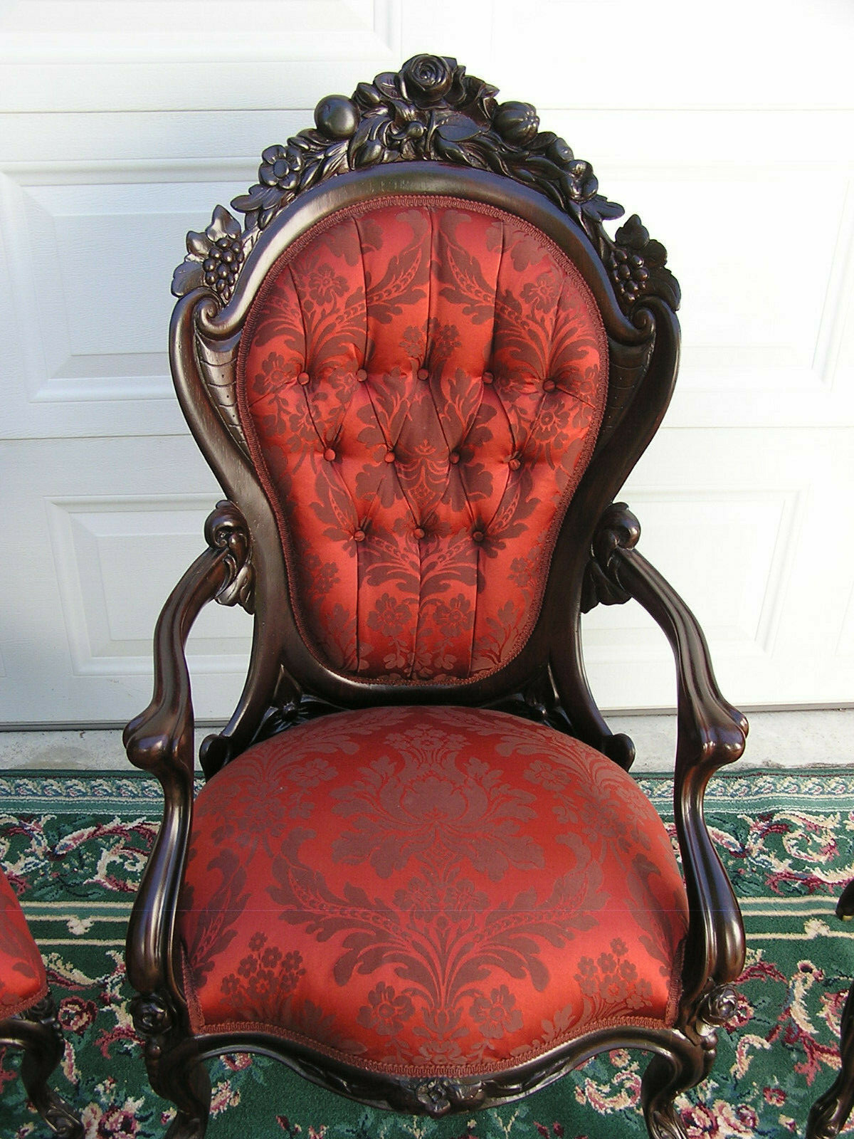 STUNNING VICTORIAN ROCOCO J. H. BELTER ROSALIE with Grapes CHAIRS