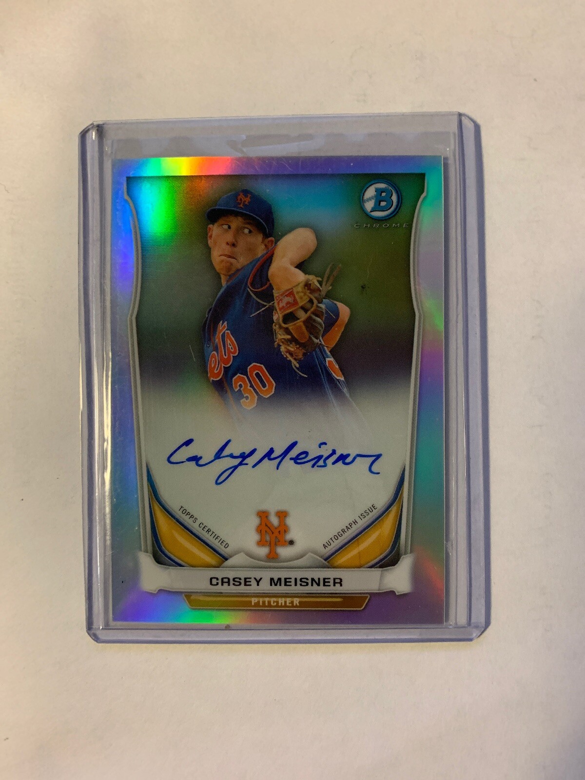 2014 Bowman BCAP-CM Casey Meisner Chrome Refractor Autograph /500