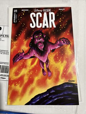 DISNEY VILLAINS: SCAR #1 Bill Galvan TRADE VARIANT NM/Mint Stashloot Whatnot