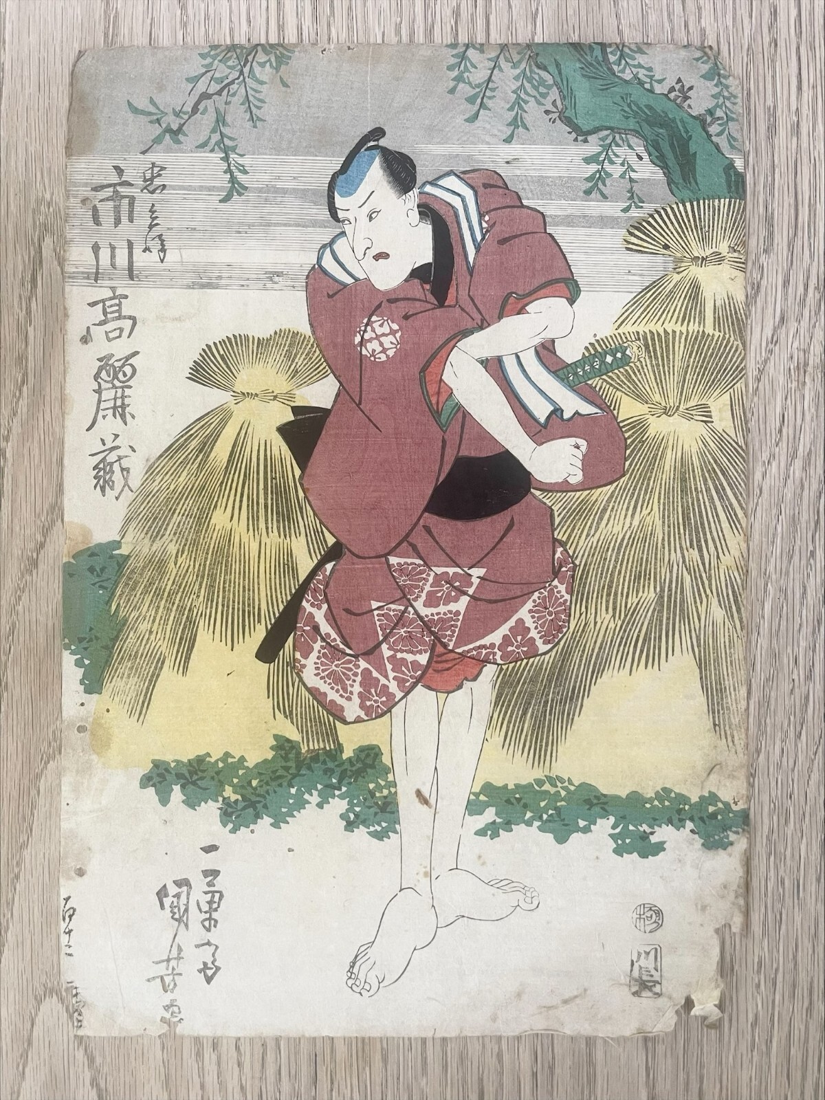 額装品　西洋版画　18世紀　古典楽器「Monocordoと奏者」タトウ箱　美品 $_57.JPG?set_id=880000500F