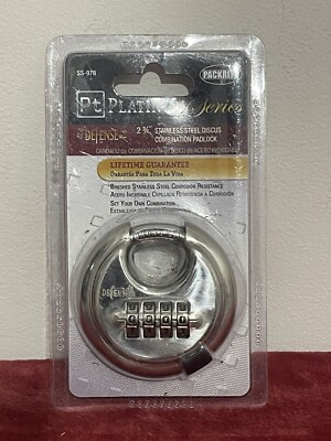 Packrite PT Platinum Series Defense 2 Combination Discus Storage Padlock :2 3/4''