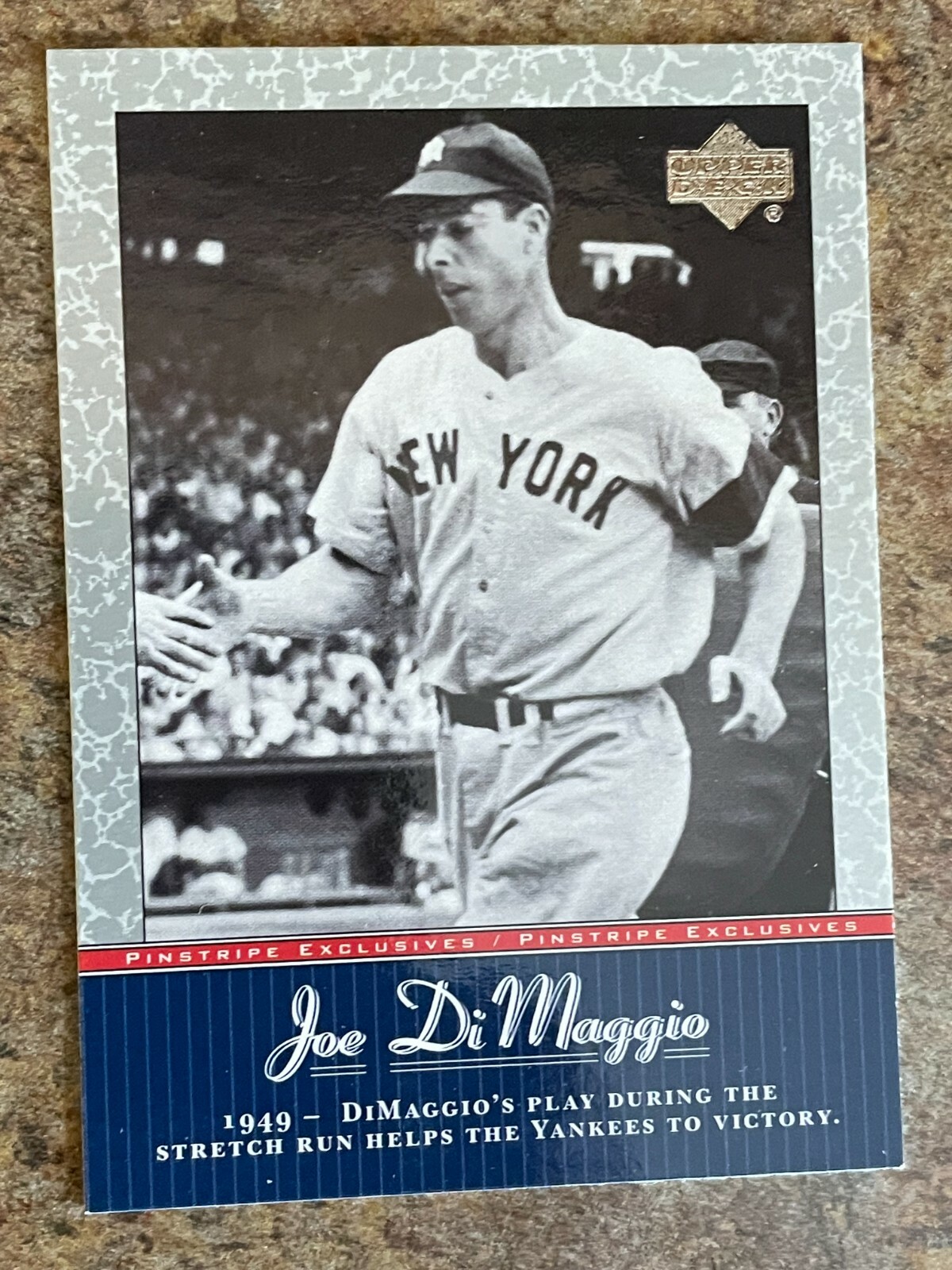 2001 Upper Deck JD38 Joe Dimaggio - Yankees Win World Series