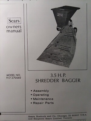 Mighty Mac Chipper Owners Manual