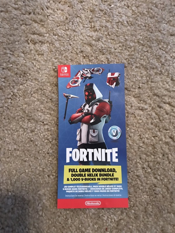 nintendo switch double helix fortnite skin 1000 v bucks no console code - fortnite switch exclusive skin code