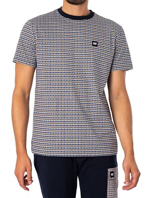 Мужская футболка Weekend Offender Ortiz, синяя, Синий, TSSS2308-CHECKPRINT