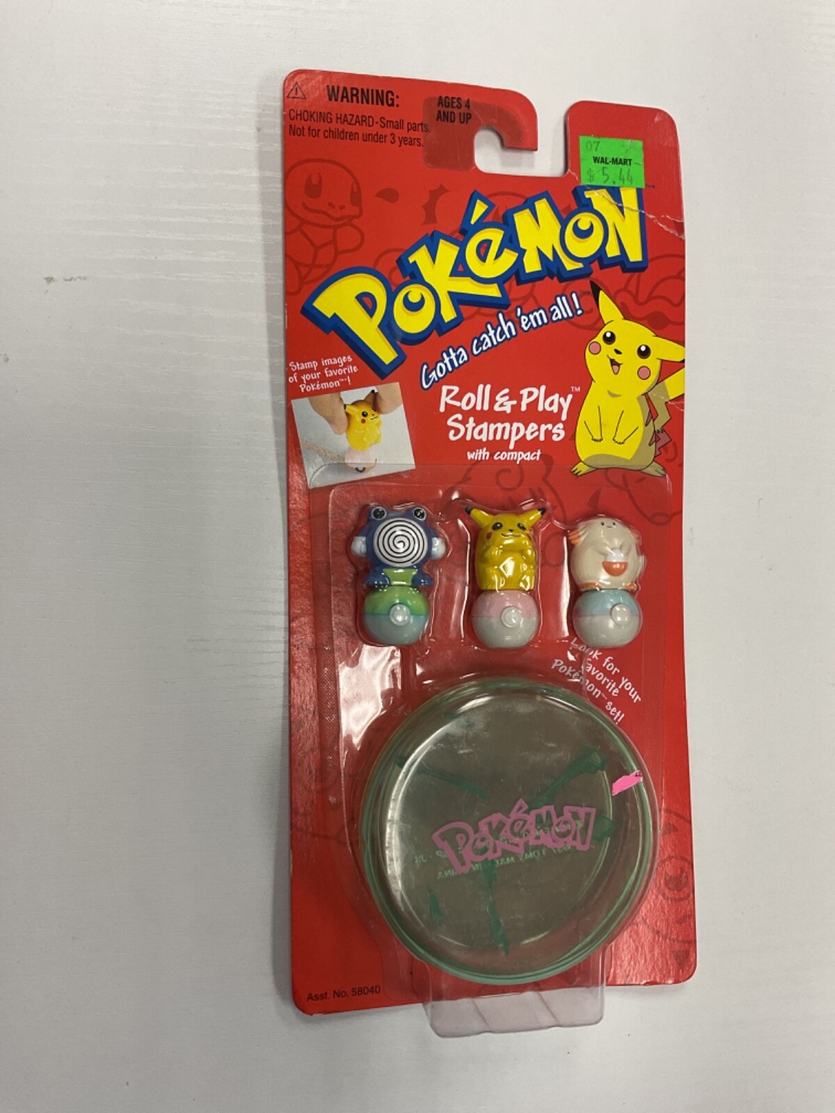 ポケモンスタンパー　pokemon stamper コロコロスタンプ　未開封 pokemon Roll and Play Stampers with compact sealed damaged