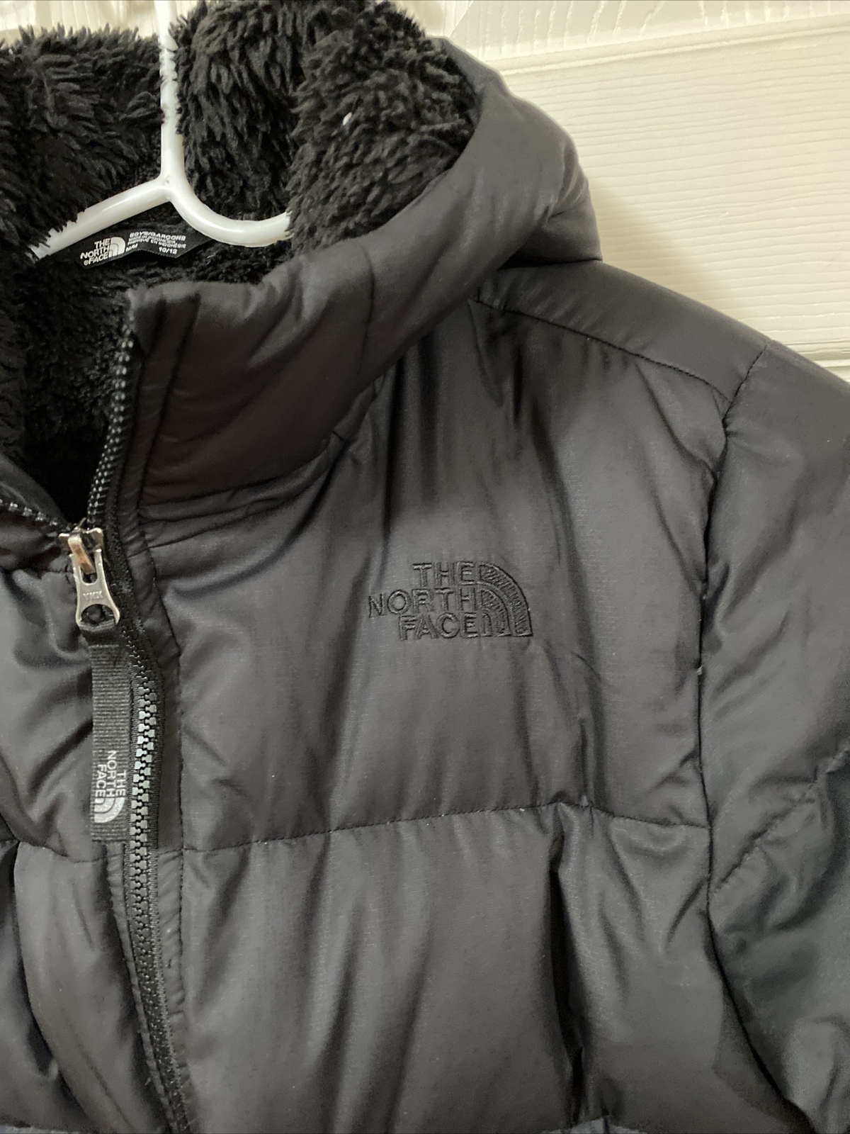 black puffer jacket size 10