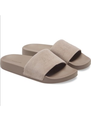 

ALLSAINTS Женские коричневые кожаные шлепанцы на платформе без шнуровки Karli Toe, Коричневый, ZW0187