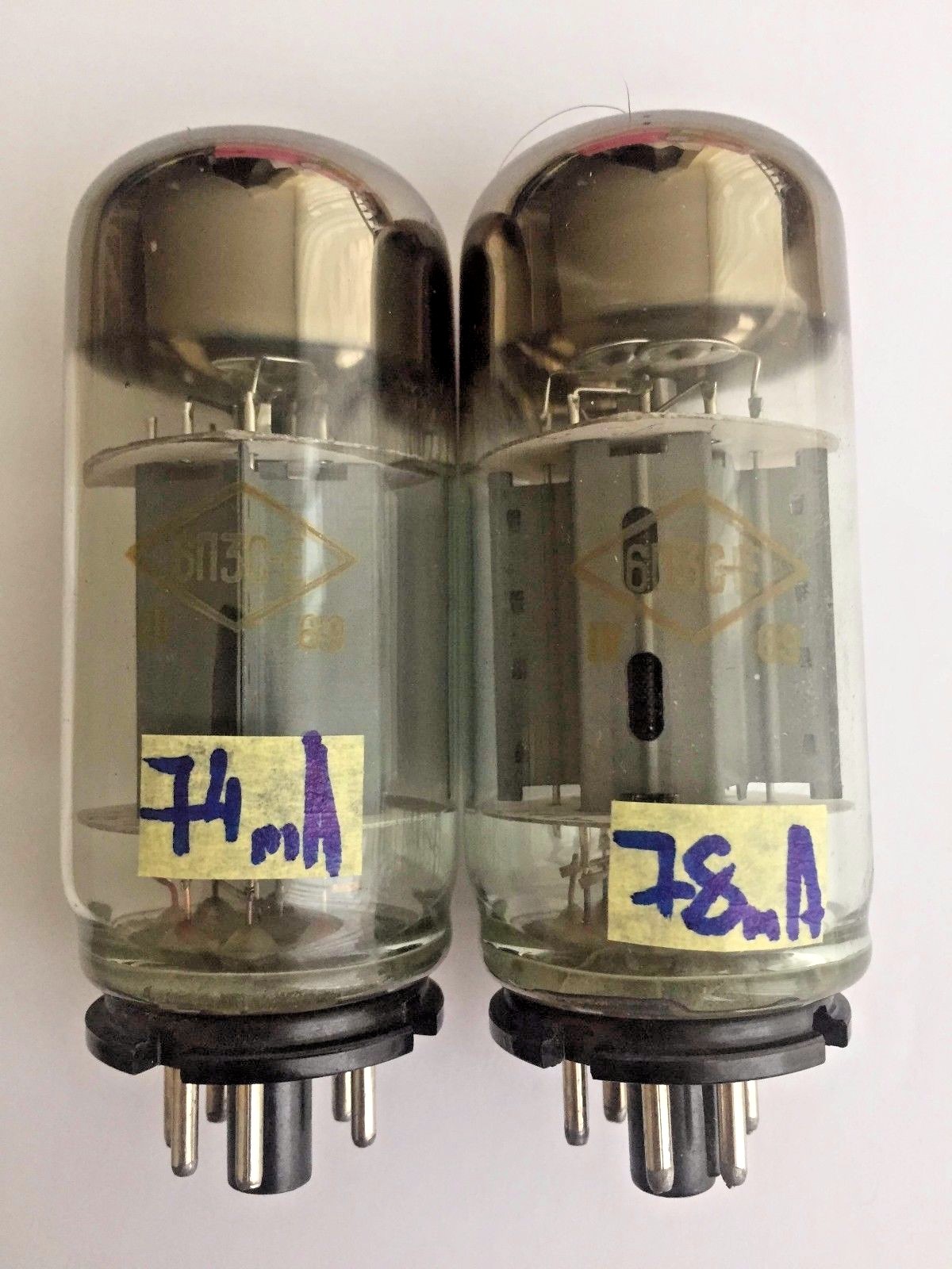 6P3S-E - 6L6 - 6L6GT Matched Pair Photon Gold Grid NEW