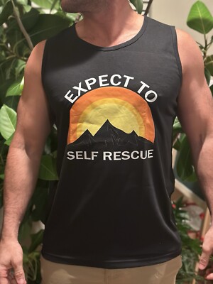 NEW Expect To Self Rescue FOG GBRS STYLE Fan T Shirt Black Size M Tank Top