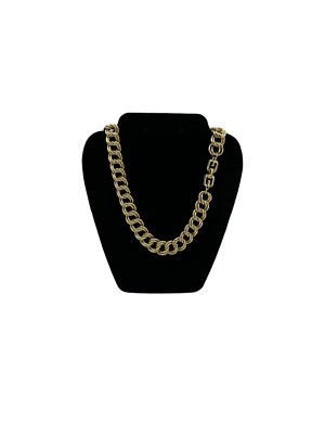 Givenchy Gold Vintage Double Link Chain GG Logo Clasp