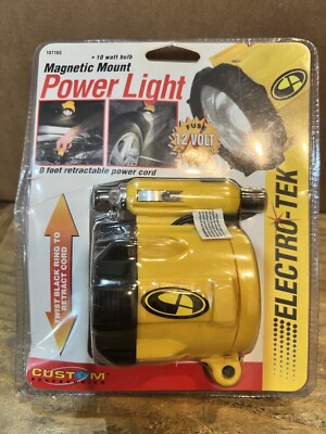 Electro-Tek #10716 12 Volt Magnetic Mount Power Light 10 Foot Cord New Unopened 