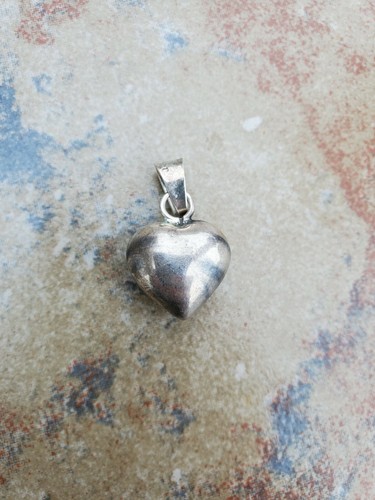 Vintage Mexico Sterling Silver Puffy Heart Pendant 925 | eBay