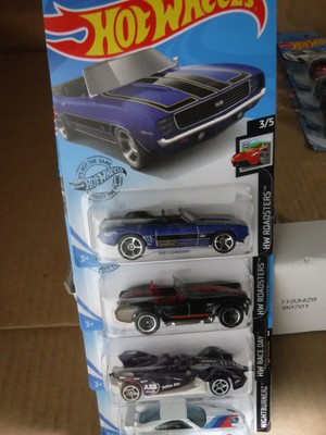 (SET OF 4) HOT WHEELS-69' CAMARO-SHEL BY COBRA 427 S/C-FORMULA E GEN & BMW Z4 M