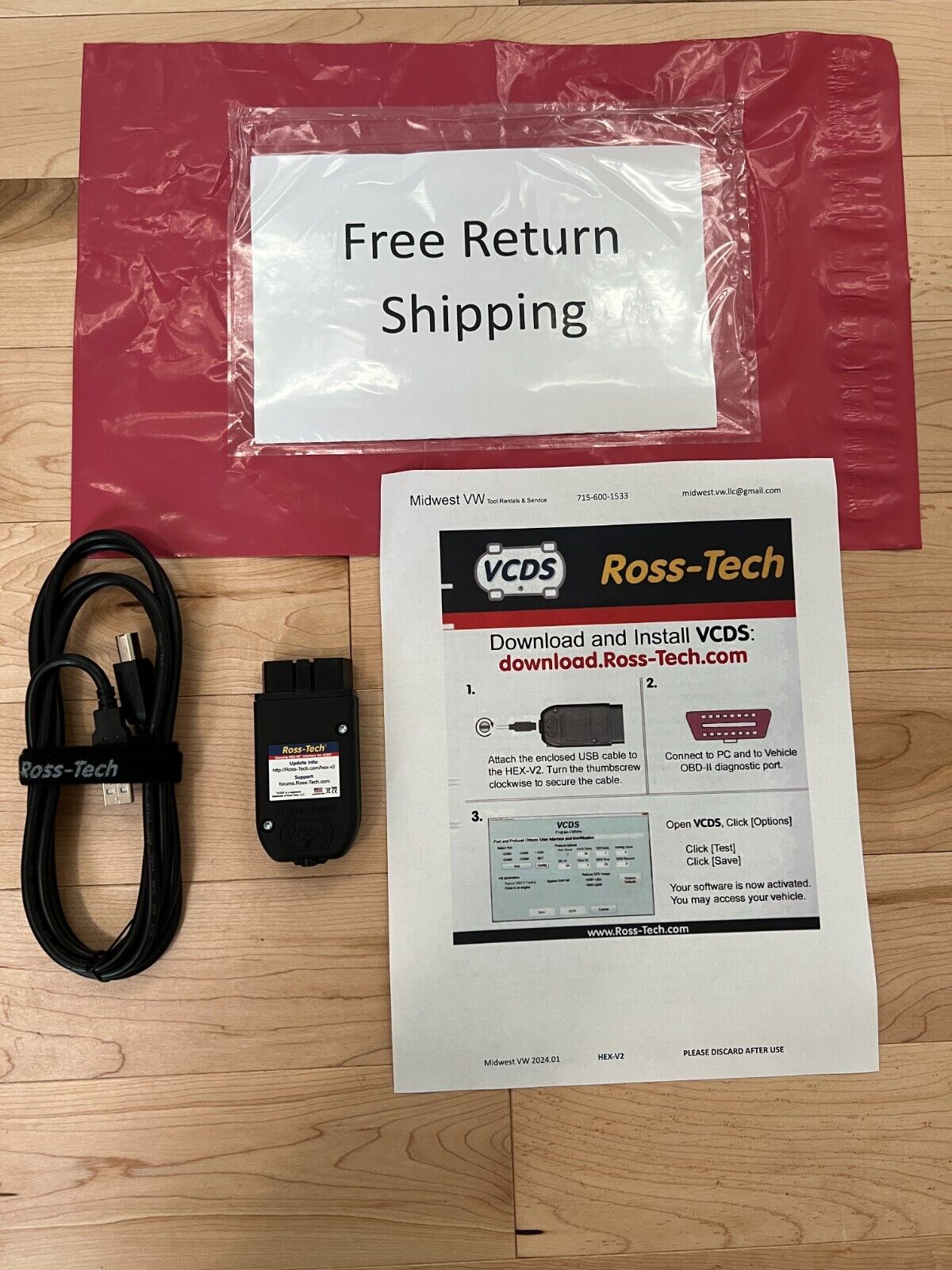 🔥 7-Day Rental, Ross-Tech Cable HEX-V2 USB Scan VCDS VW Audi RossTech 1996-2025 🔥 7-Day Rental, Ross-Tech Cable HEX-V2 USB Scan VCDS VW Audi RossTech 1996-2025