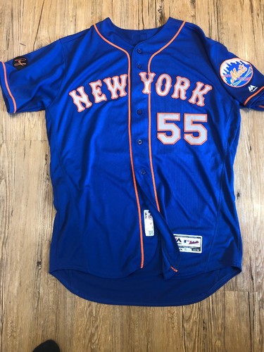 Corey Oswald New York Mets Game Used Jersey Pitched Vs Cardinals And Red Sox