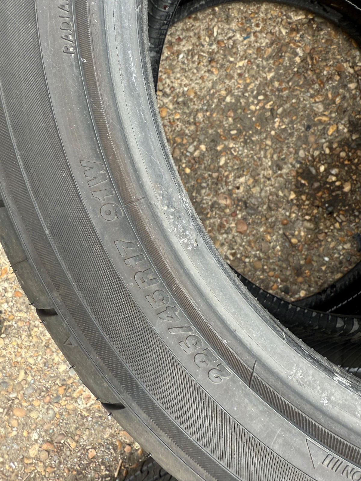 225 45 17 Yokohama, Advan Neova AD08, 91W, x2 A Pair, 6.3mm (F1_tyres) YD183