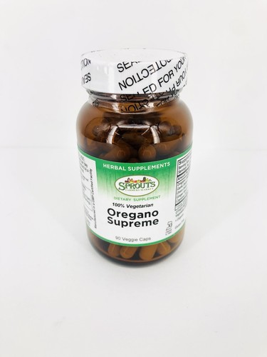 Sprouts Oregano Supreme 90 Veggie Capsules Dietary Herbal Supplement Exp11-25