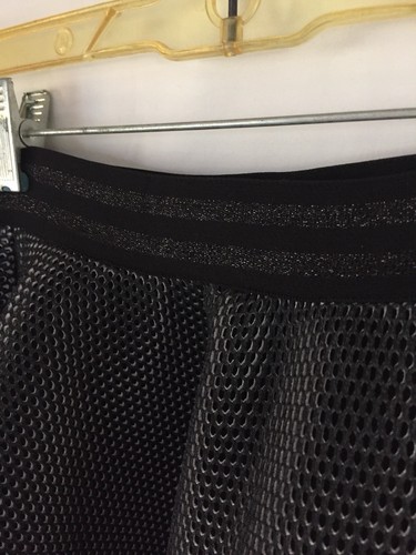 Hannah Banana Girls NWT Black Butterfly Mesh Skirt Elastic Waist Sz14