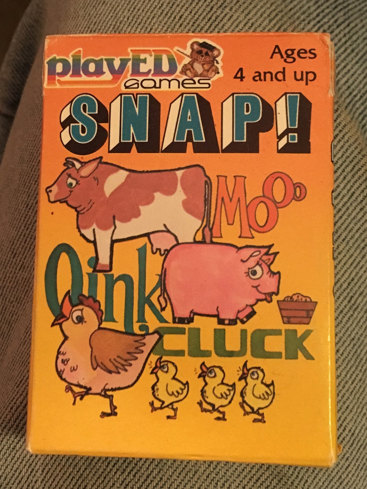 4 Vintage Card Games - SNAP, Funny Train, Crazy 8's Tail The Donkey