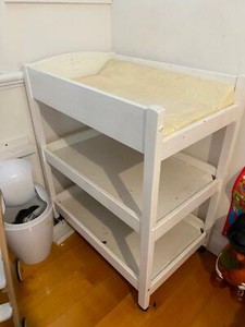solid wood baby changing table