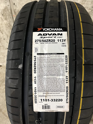4 New 275 50 20 Yokohama Advan Sport Tires
