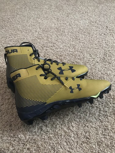Notre Dame Irish Football Under Armour Team Issued 2017 Cleats Used Size 15 ND