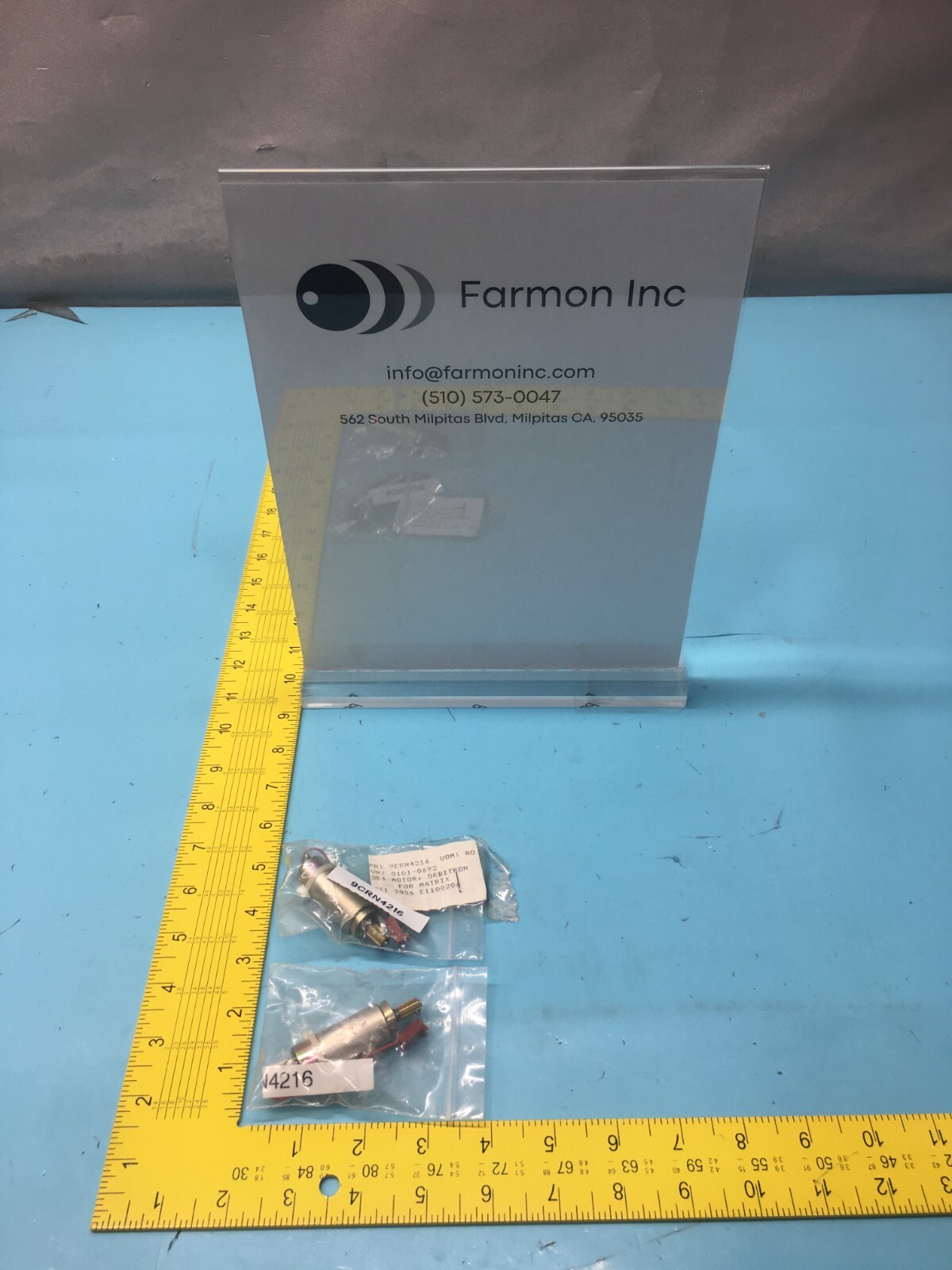 2 MATRIX 0101-0692 ASSY, ORBITRON MOTOR,9CRN4216, 169214