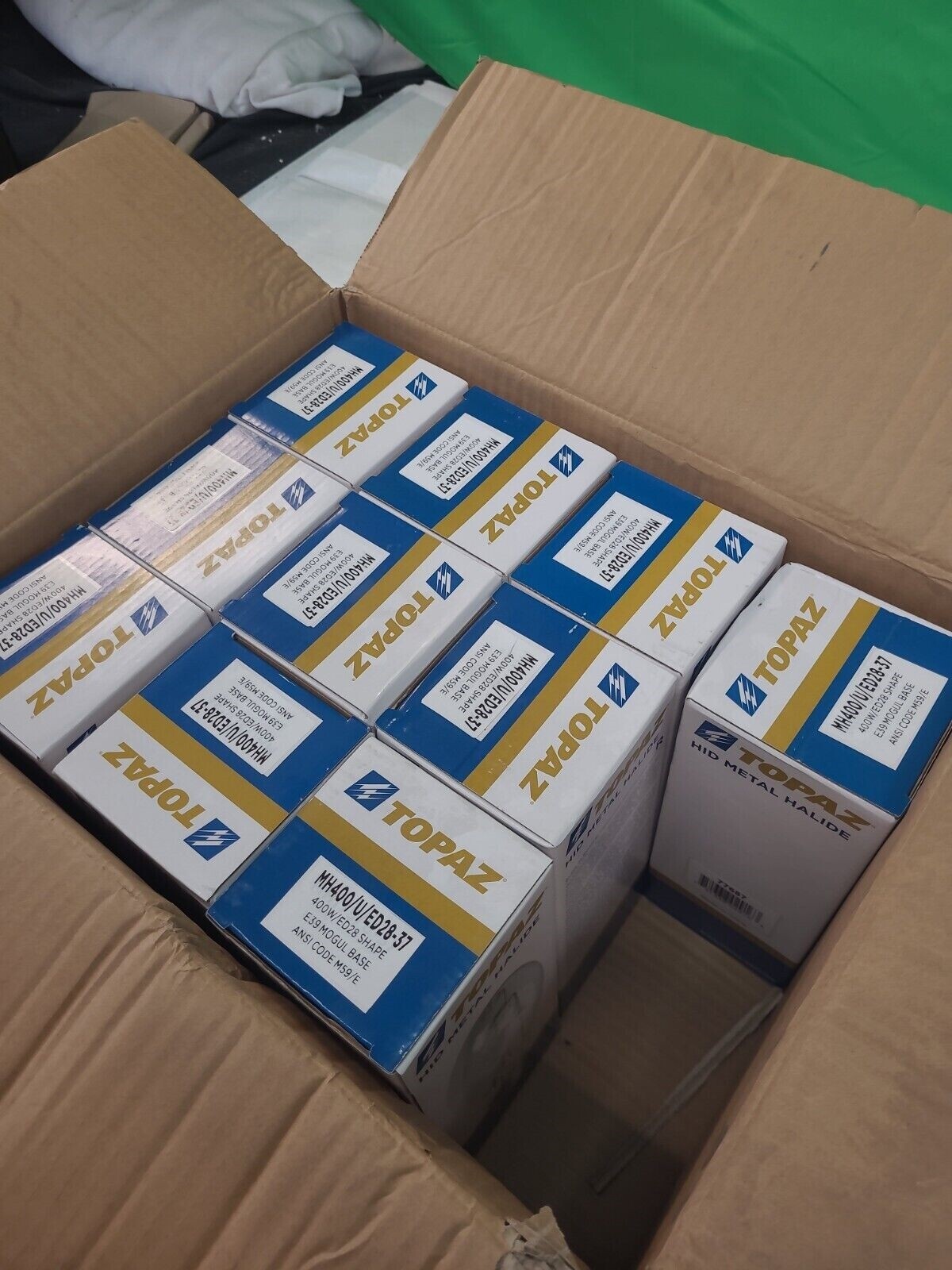 TOPAZ 77687-MH400/U/ED28-400W Clear MH-Probe Start Lamp TOPAZ 77687-MH400/U/ED28-400W Clear MH-Probe Start Lamp