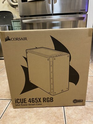 Corsair iCue 465x RGB Mid Tower Case - Black