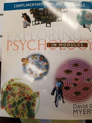 Exploring Psychology 9th Edition In Modules David G. Myers UNUSED FREE SHIPPING