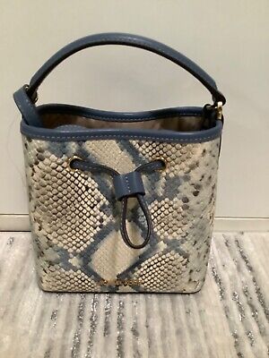 michael kors suri small bucket chain crossbody bag vegan faux black leather gold 304498326407