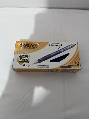 Bic Velocity Retractable Ballpoint Pen Blue Ink 1mm Medium Dozen VLG11BE