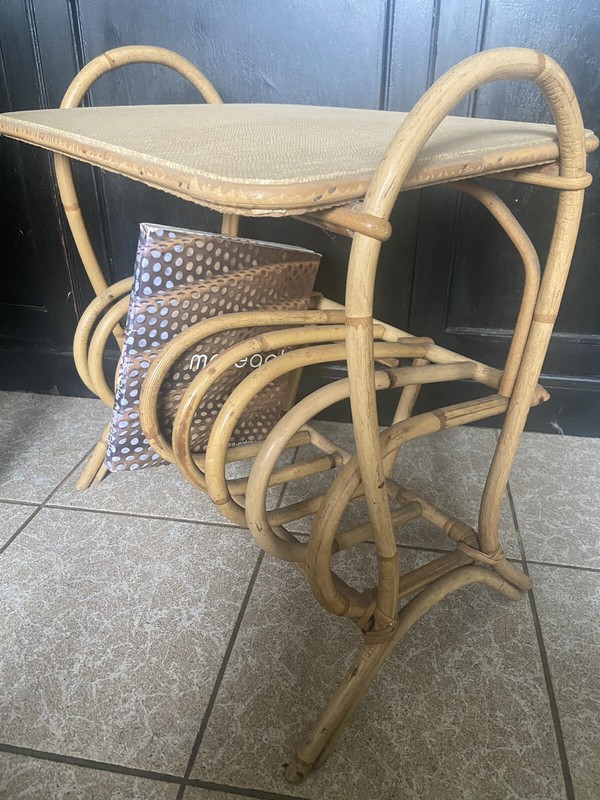 Superbe Porte Revues Bout De CanapÃ© Vintage Bambou Rotin
