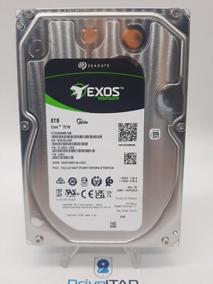 Seagate Exos 7E10 8TB SAS 12Gb 7200 3.5 Internal Server Drive ST8000NM018B New