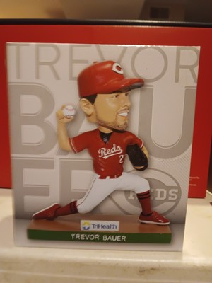 TREVOR BAUER BOBBLEHEAD SGA CINCINNATI REDS IN ORIGINAL BOX ALL STAR PITCHER
