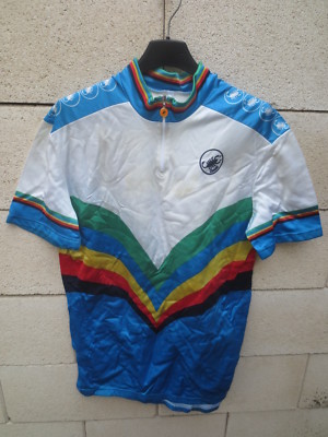 Maillot Cycliste Vintage Castelli Années 80 – Collection – Taille 7
