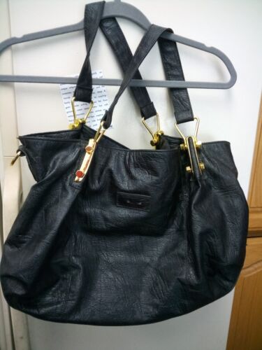 JIMMY CHOO Hobo Bag vintage black distressed leather bag JIMMY CHOO Hobo Bag vintage black distressed leather bag